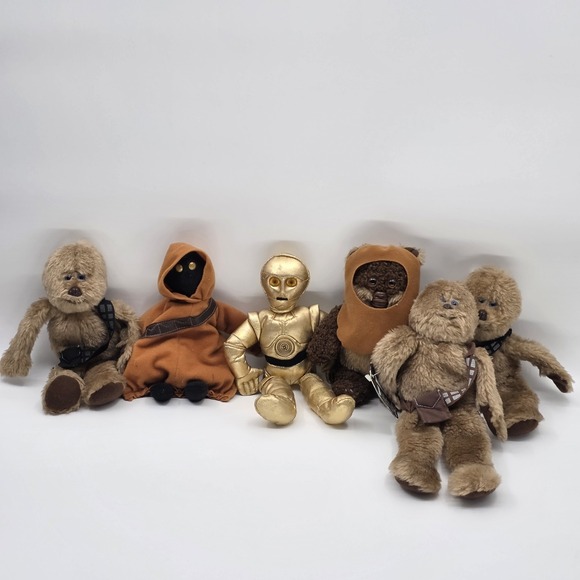 Other - Star Wars‎ Buddies Lot of 6 Beanie Stuffed Toys Rare 6" Licensed 1997 Kenner